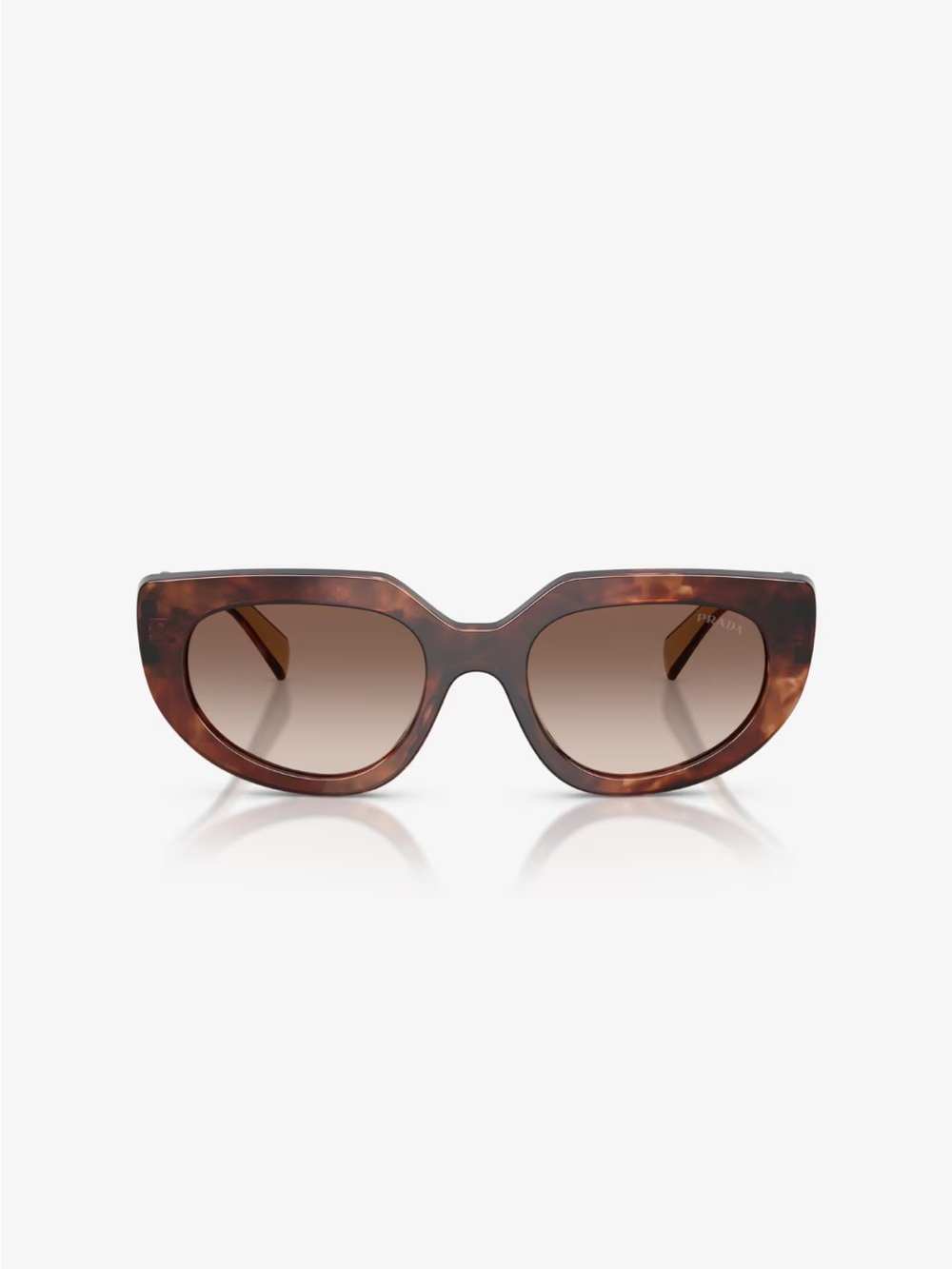 Prada Tortoiseshell Brown Cat-Eye Sunglasses